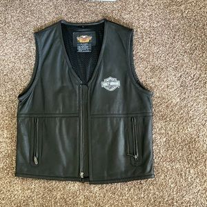 Leather Harley vest